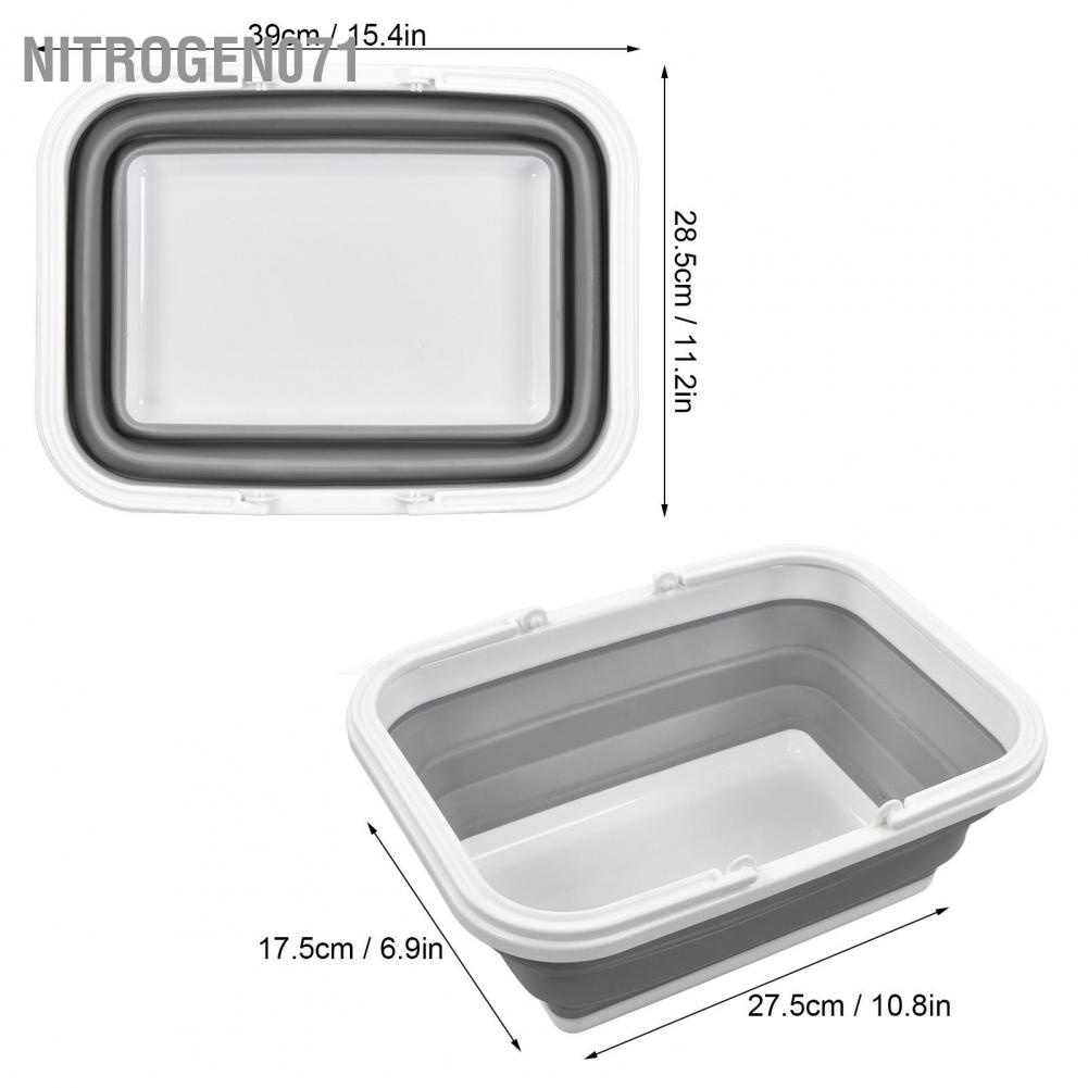 Nitrogen071 Giỏ đựng đồ chơi dã ngoại có thể gập lại Dung tích lớn Đa chức năng Tay cầm chắc chắn lưu trữ cho Cắm trại đi bộ đường dài tại nhà