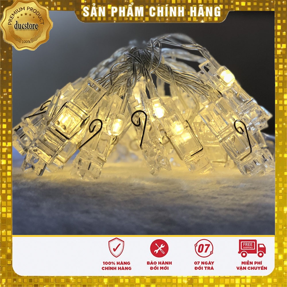 Dây Đèn Led Trang Trí Kẹp Ảnh-Kích Thước 3 Mét Làm Decor Phòng Ngủ,Tiệc Sinh Nhật,Ánh Sáng Thơ Mộng Do Ducstore PP