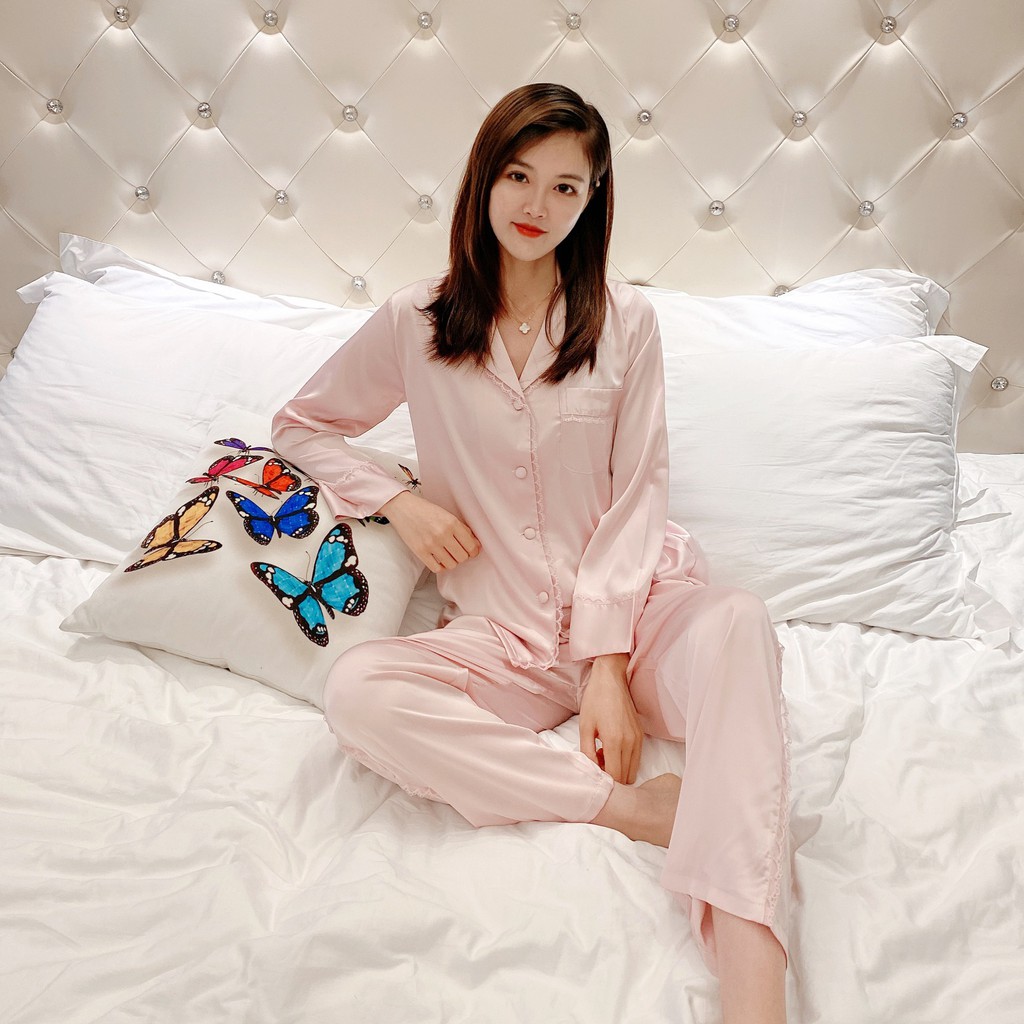 Pijama Lụa Cao Cấp Dài Tay Y62 | BigBuy360 - bigbuy360.vn