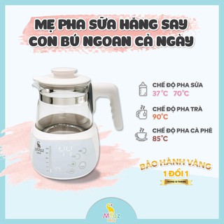 Bình đun nước đa năng pha sữa moaz bébé mb002, 1l pha sữa / trà / cafe, khử clo, duy trì nhiệt độ 24h