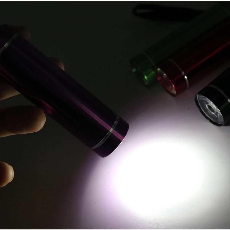 Đèn pin mini siêu sáng Flashlight hợp kim nhôm xuất dư Canada!