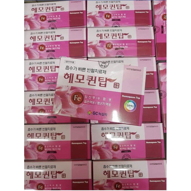 Viên Uống Bổ Sung Sắt HEMOQUEEN TOP Hàn Quốc 120V | BigBuy360 - bigbuy360.vn