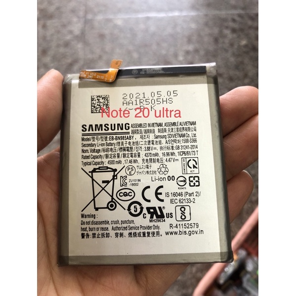 Pin samsung Note 20Ultra mới zin bảo hành 3 tháng note 20 ultra zin mới cứng chưa lắp máy