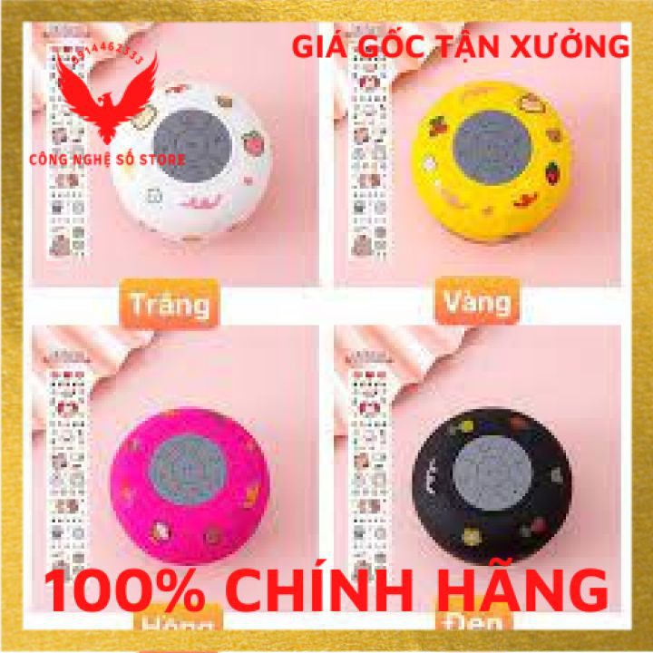 Loa nhà tắm, loa Bluetooth không dây, loa chống thấm nước, tặng kèm bộ sticker dễ thương