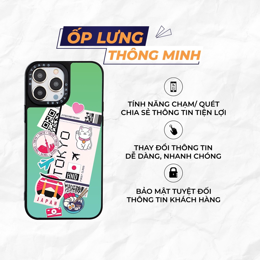 Ốp lưng thông minh ONLYCASE_JAPAN TOKYO_50/Onlycard Dành cho các dòng IPhone 7/7plus/8/8plus/x/xr/xs/11/12/13/pro/promax