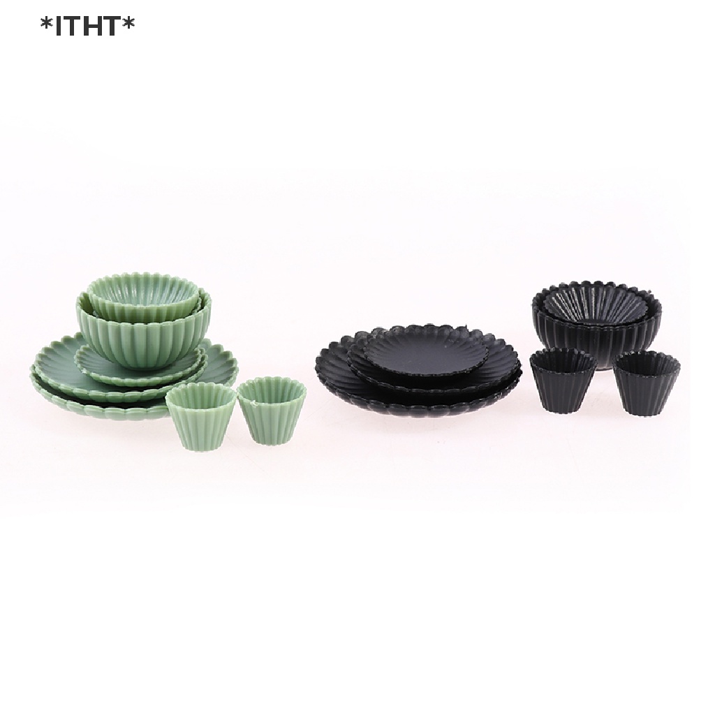 Itht set 8 Món Đồ Nội Thất mini Tỉ Lệ 1: 6 Trang Trí Nhà Búp Bê