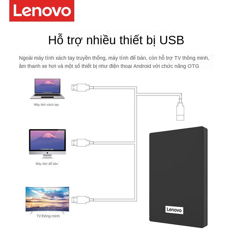 Lenovo di động đĩa cứng 2t F308 Máy tính để bàn bên ngoài Đĩa cứng Tương thích MAC Apple Notebook Đĩa bên ngoài | BigBuy360 - bigbuy360.vn