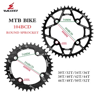 Bánh Xích Tròn Cho Xe Đạp Wuzei 104BCD 30T 32T 34T 36T 38T 40T 42T 44T 46T 48T 50T 52T