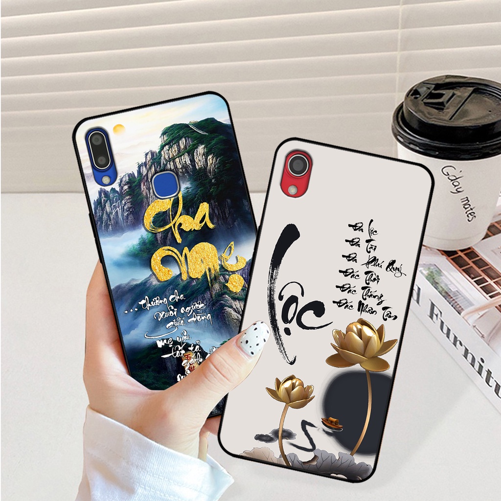 Ốp lưng Vivo Y91 / Y91c / Vivo Y93 / Vivo Y95 in hình phong cách chữ thư pháp cha mẹ, tài lộc