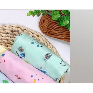 Quần dài nỉ cotton hòa tiết gấu nhỏ cho bé