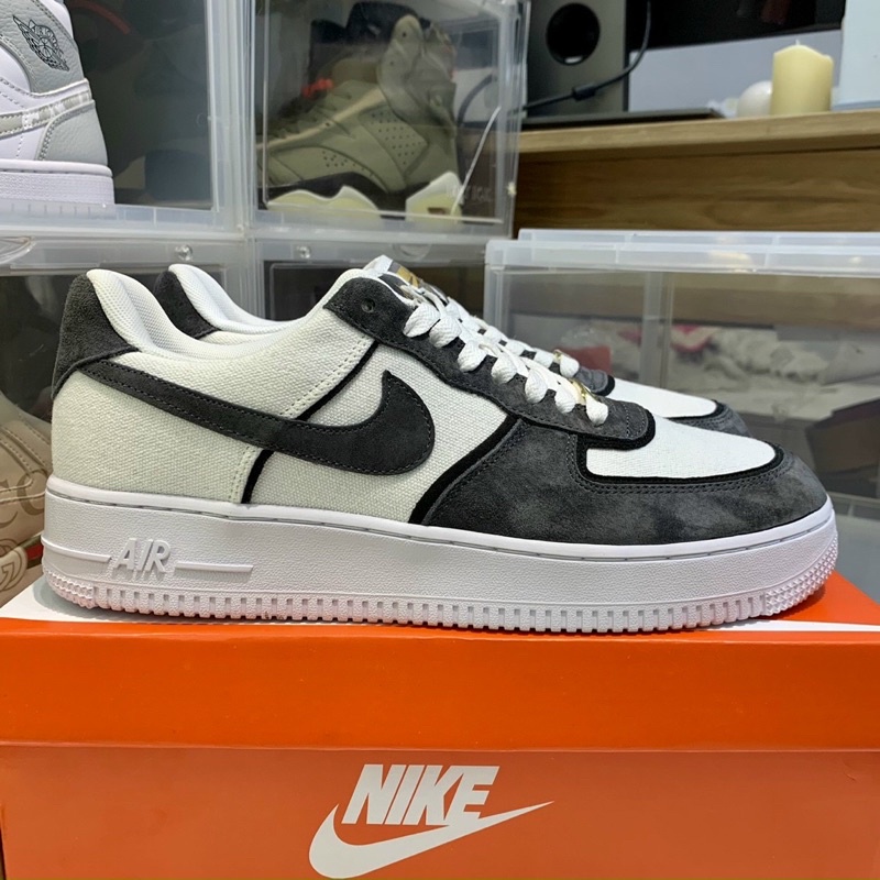 Giày Air Force 1 Xám Trắng Da Lộn, AF1 nam nữ các mẫu bản đẹp chất lượng tốt nhất