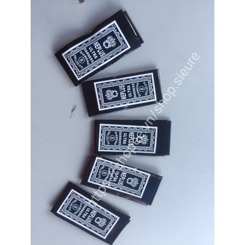 Set 12 kim khâu tay số 8 lỗ to không cong khi khâu