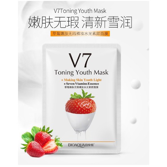 Lẻ 1 mặt nạ trái cây Vitamin V7 Toning You Bioaqua - B105