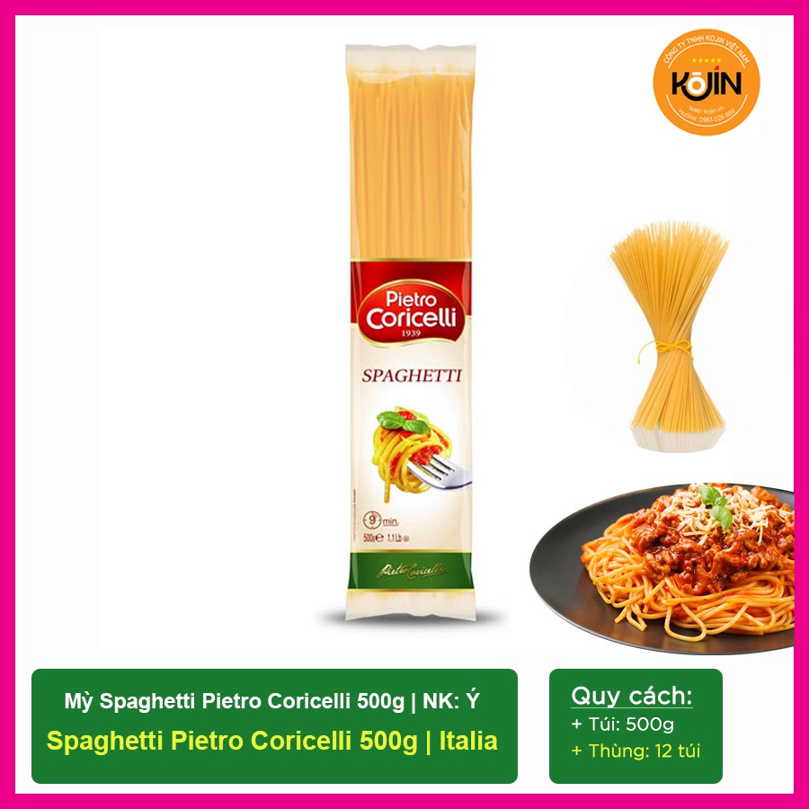 Mì Ý Mì Spaghetti Pietro Coricelli 500g - Nhập Khẩu Ý