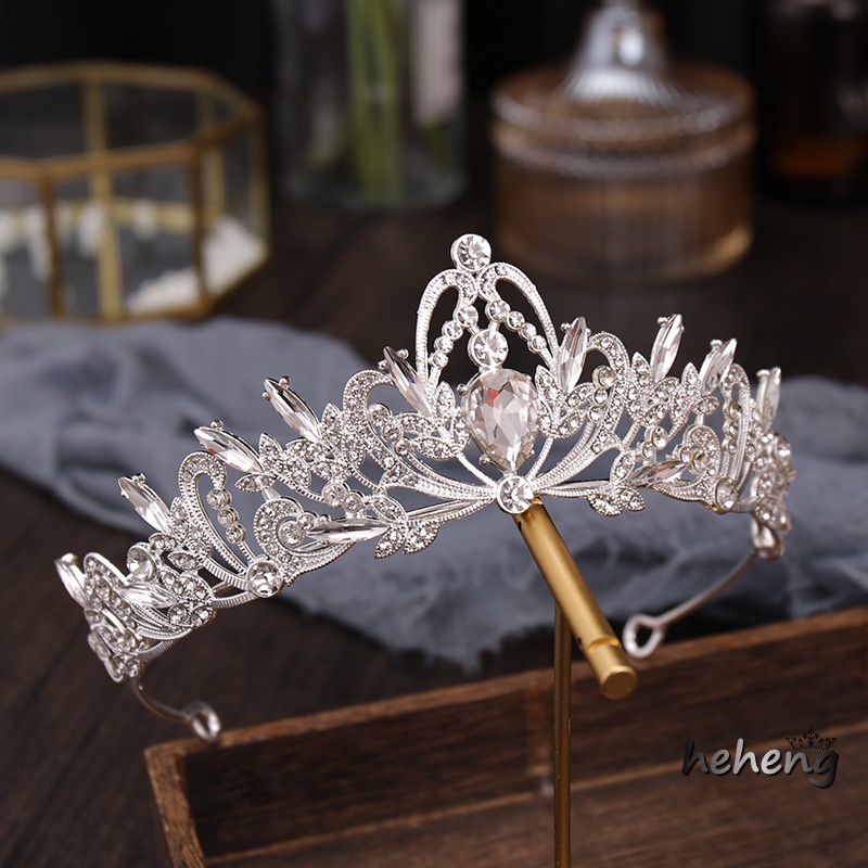 Cài Tóc Hình Vương Miện Đính Đá Sang Trọng Cho Cô Dâu