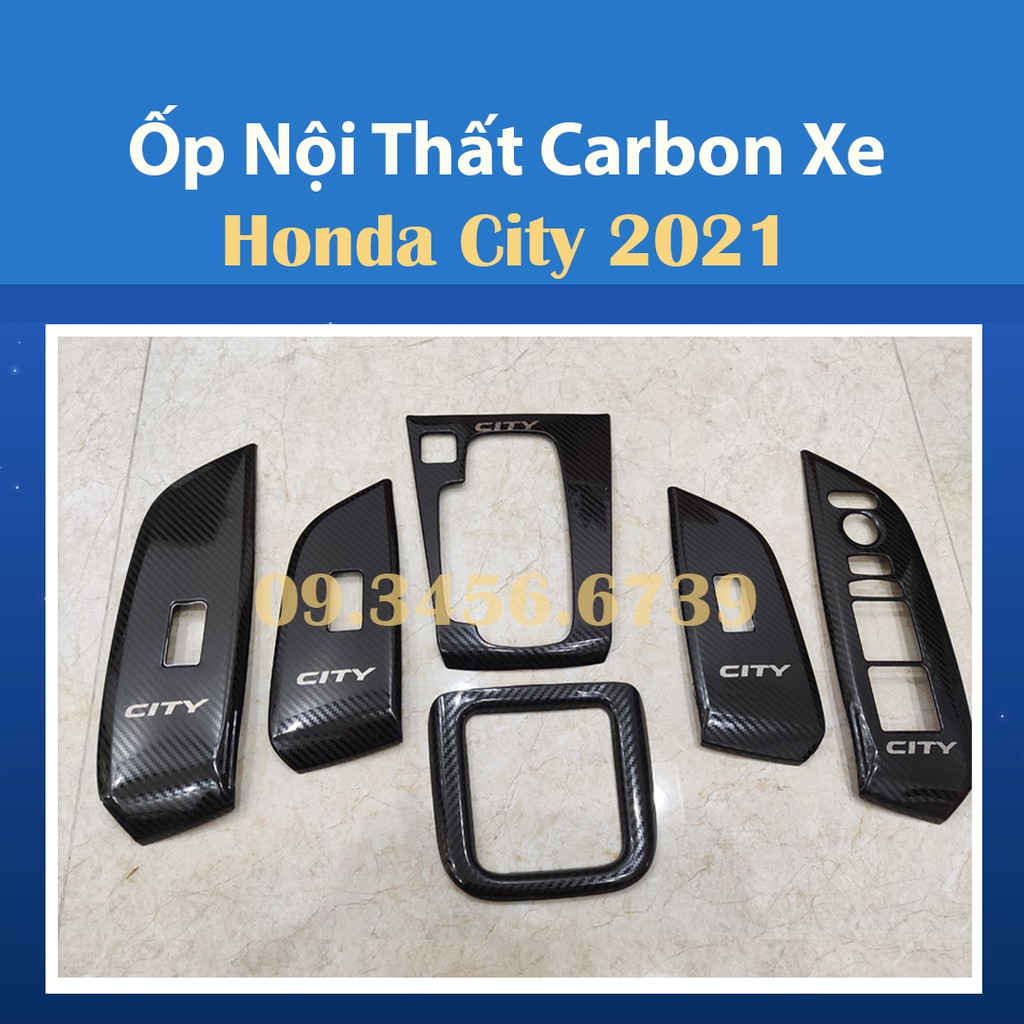 Ốp Nội Thất Xe Honda City 2021 Mẫu Carbon