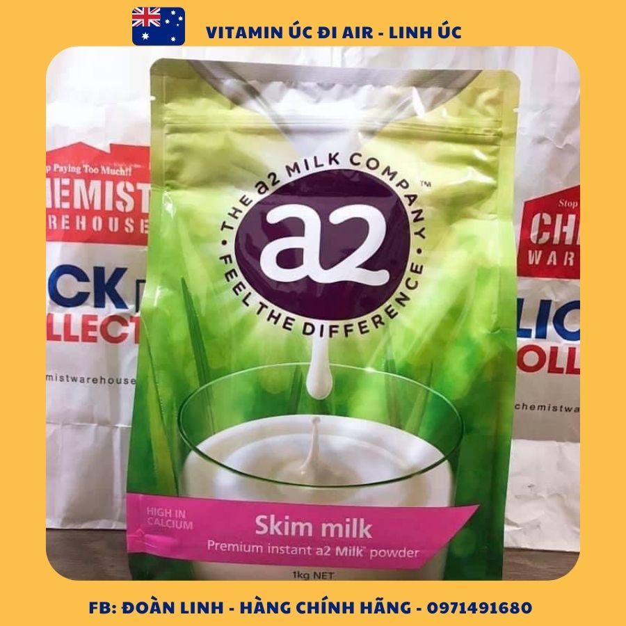 Sữa A2 nguyên kem, tách kem của Úc, Hàng Chuẩn Úc, Sữa A2 nguyên kem/tách kem 1kg - Úc