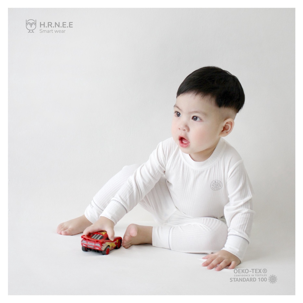 Bộ dài tay Modal Organic Hrnee cho bé 9m - 4Y