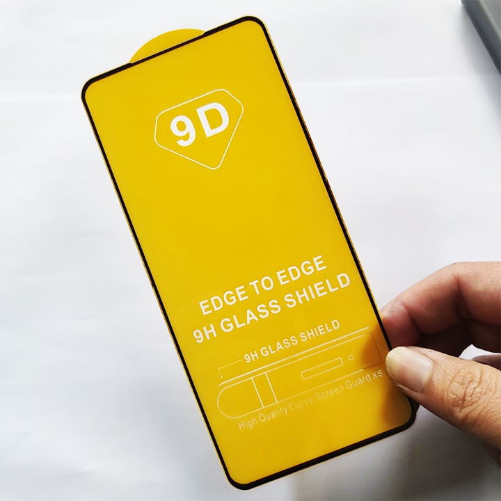 Kính Cường Lực Xiaomi Redmi Note 9S 9D Full Keo Full Màn - Miếng Dán Màn HÌnh Cao Cấp - Viền Đen