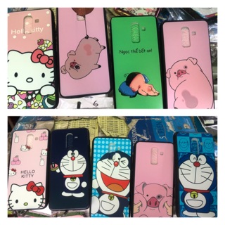 Ốp lưng samsung j8 doremon, kitty, heo, Quỳnh aka