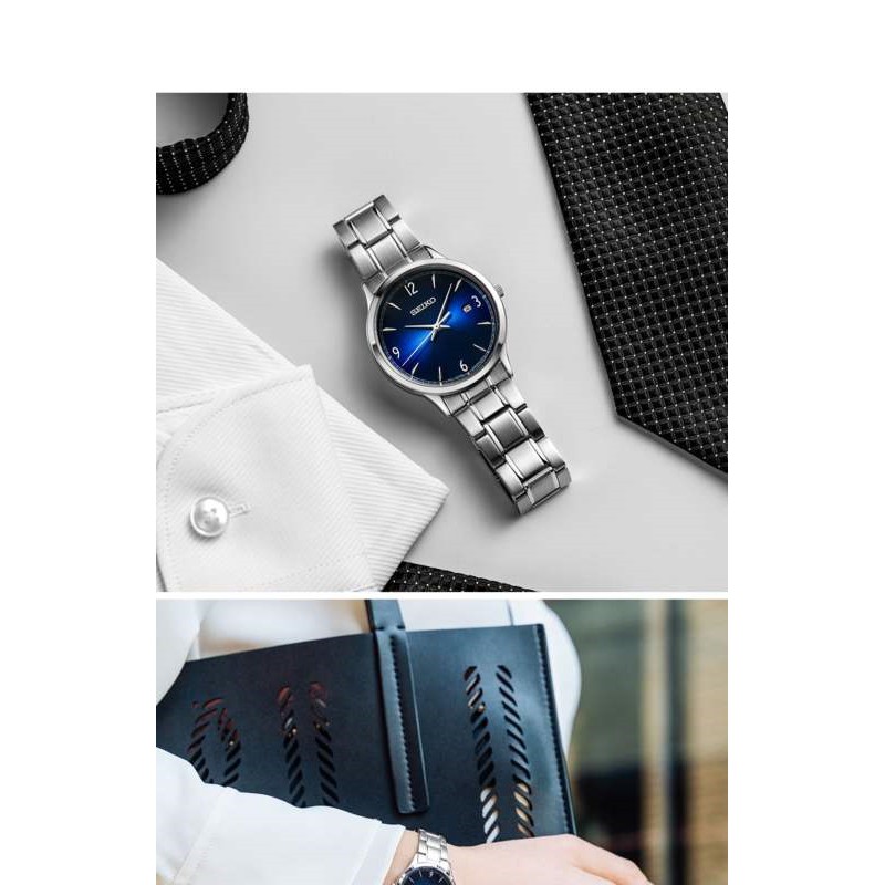 Đồng hồ nữ Seiko SXDG99P1 Chính Hãng Nhật Bản - Dây Thép Không Rỉ - Mặt Xanh Sunray