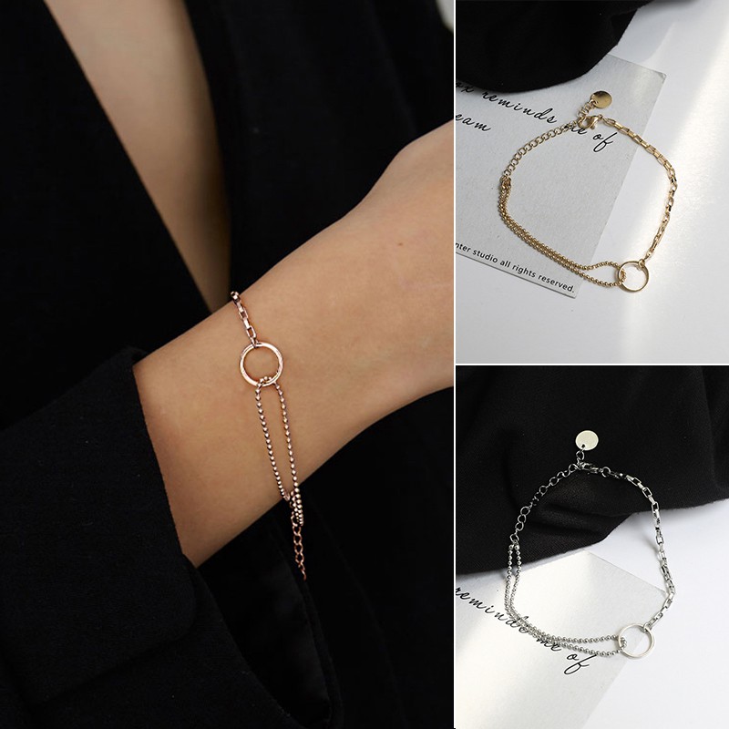 Vòng Tay Hình Tròn Thiết Kế Đơn Giản Cá Tính