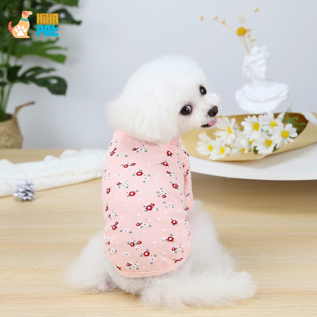 Quần Áo Cho Chó Mèo Thun Quần Áo Thú Cưng Cotton Mặc Ngủ Giá Rẻ Hihapet.