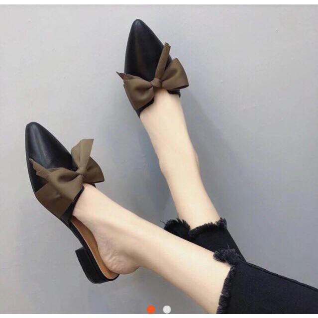 SU3_Giày búp bê đính nơ sang chảnh (Ảnh thật hình cuối)