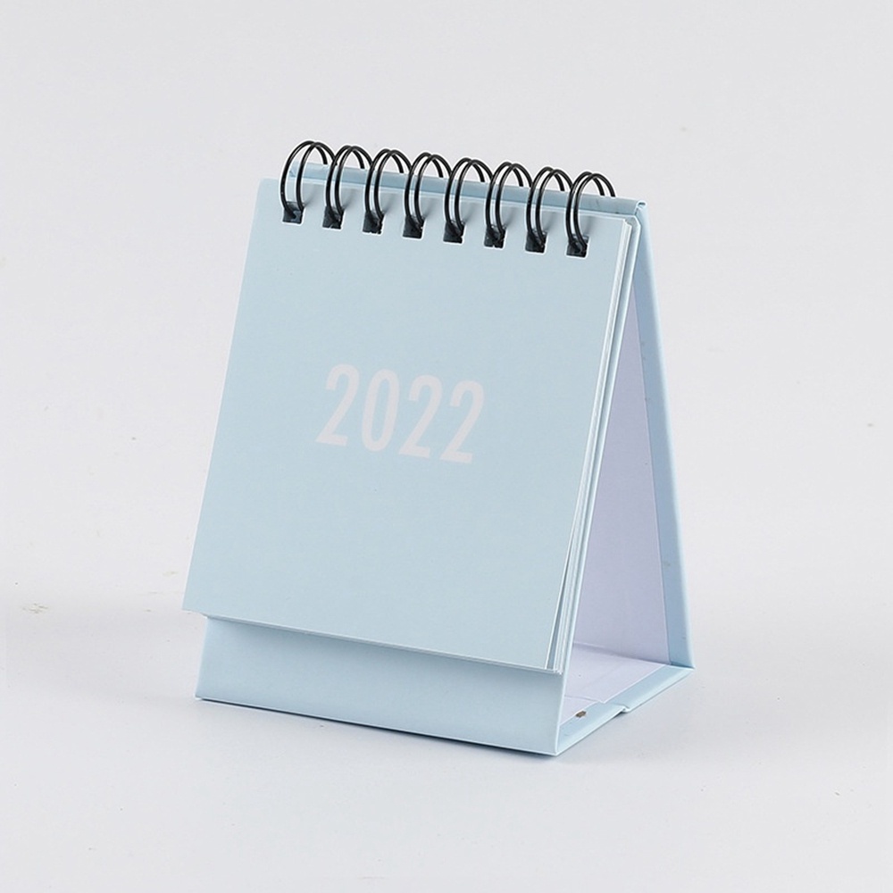 Lịch để bàn năm 2022 mini màu trơn dễ thương tiện dụng