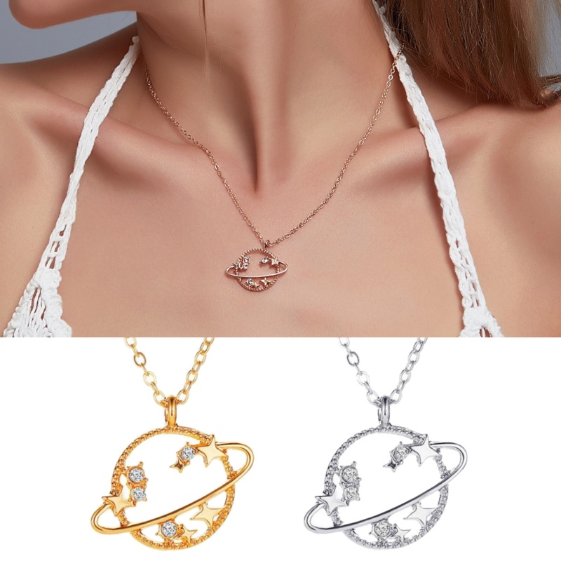 Flgo Vòng cổ Choker Mặt Ngôi Sao Vũ Trụ Rỗng Bí Ẩn Trang Sức Quà Tặng Tiệc Tùng