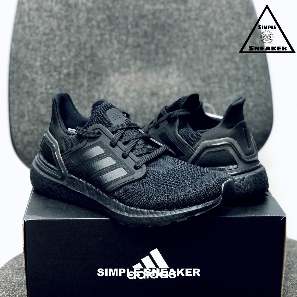 Giày Ultra Boost 20 Chính Hãng🔴FREESHIP🔴Adidas Ultraboost 20 Triple Black- Giày Adidas Chạy Bộ Tốt Nhất Thế Giới EG0691