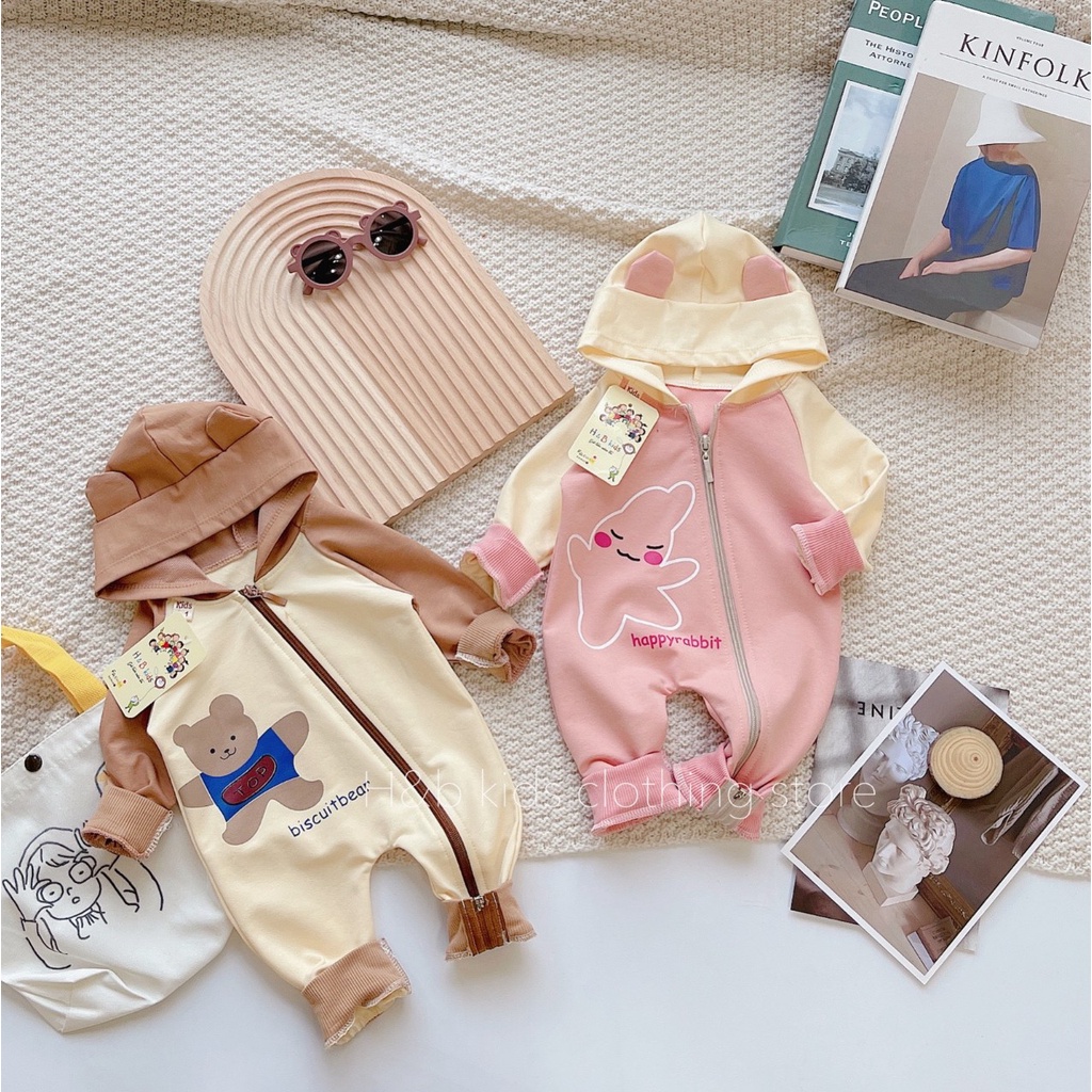 Body kéo khoá cho bé trai và bé gái 5-13kg