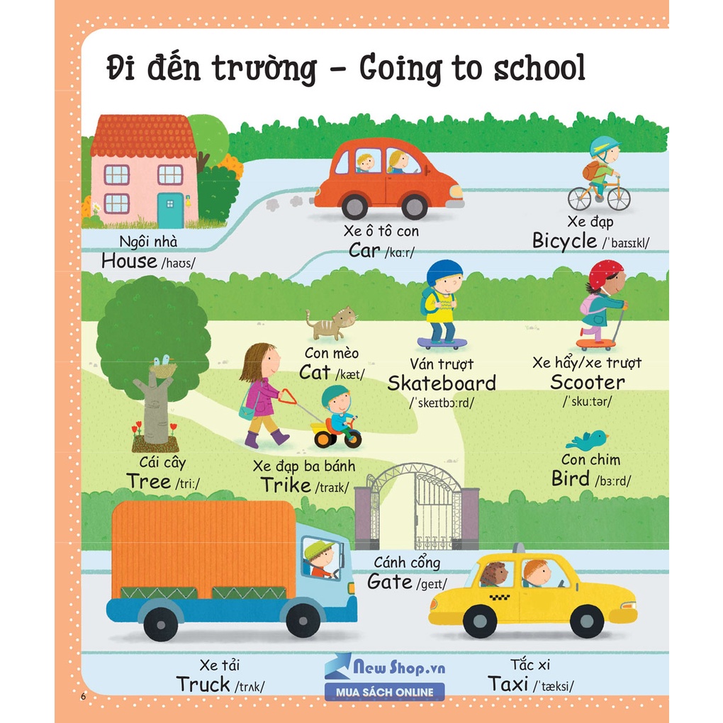 Sách - Cuốn Sách Từ Vựng Đầu Tiên Của Tôi - My First Word Book - Trường Học
