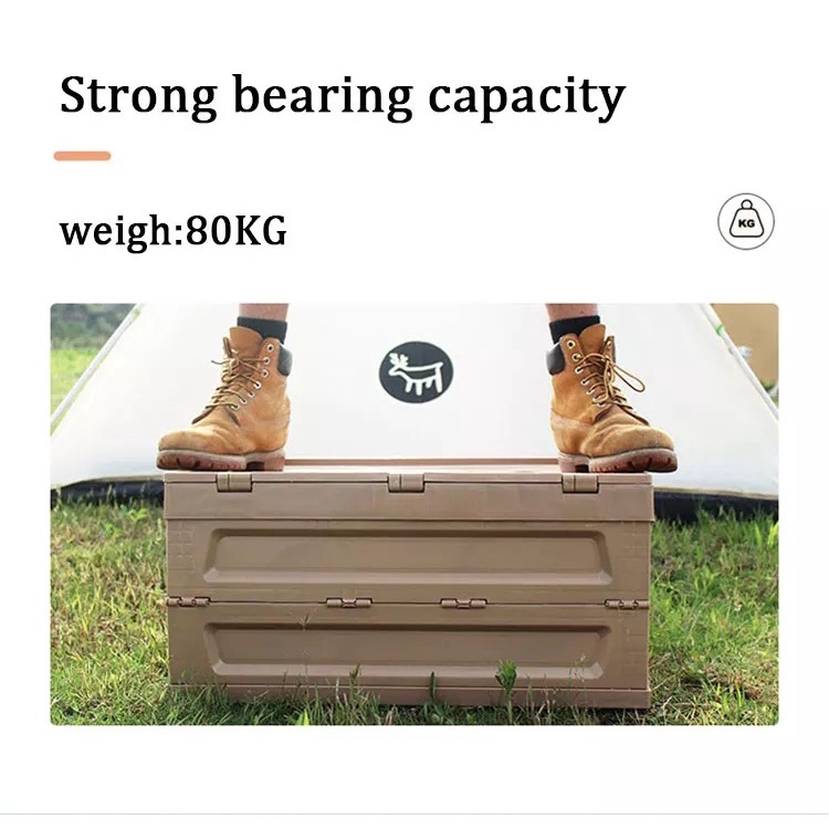 Đồ cắm trại thùng nhựa đựng đồ xếp gọn firemaple campoutvn 52L phù hợp cắm trại dã ngoại A298