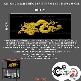 Tranh decal hồ cá_nhiều kích thước