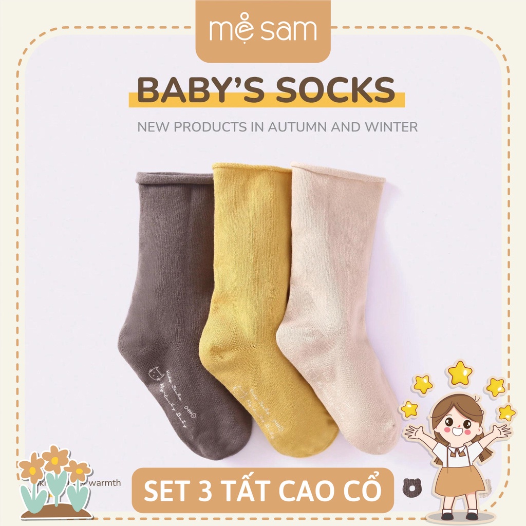 Sét 3 đôi tất cao cổ to be