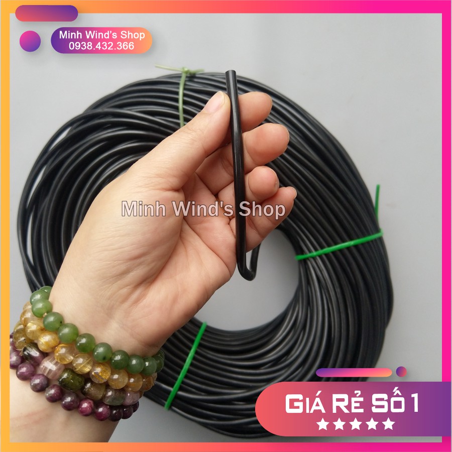 1 Cuộn Ống Nhựa Dẻo Làm Ống Dẫn Nước, Dây Ôxi, Thân Hoa...  Đường Kính Trong 3mm, Ngoài 5mm