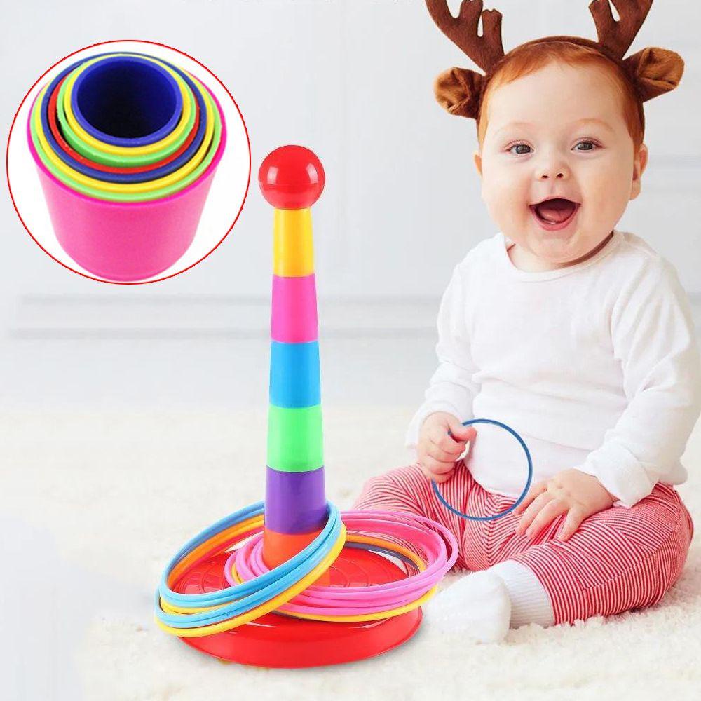 Vòng Tròn Nhiều Màu Sắc Tương Tác Giữa Cha Mẹ Và Bé