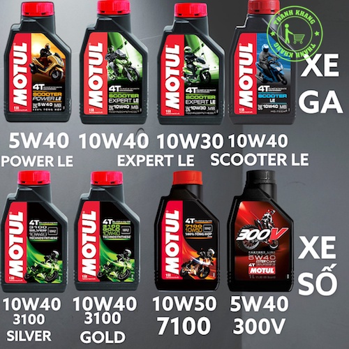 ✢☎Nhớt Motul 3100,5100,7100,300V,scooter,h-tech các dòng xe côn,số,tay ga,xe moto phân khối lớn Thanh Khang 106000