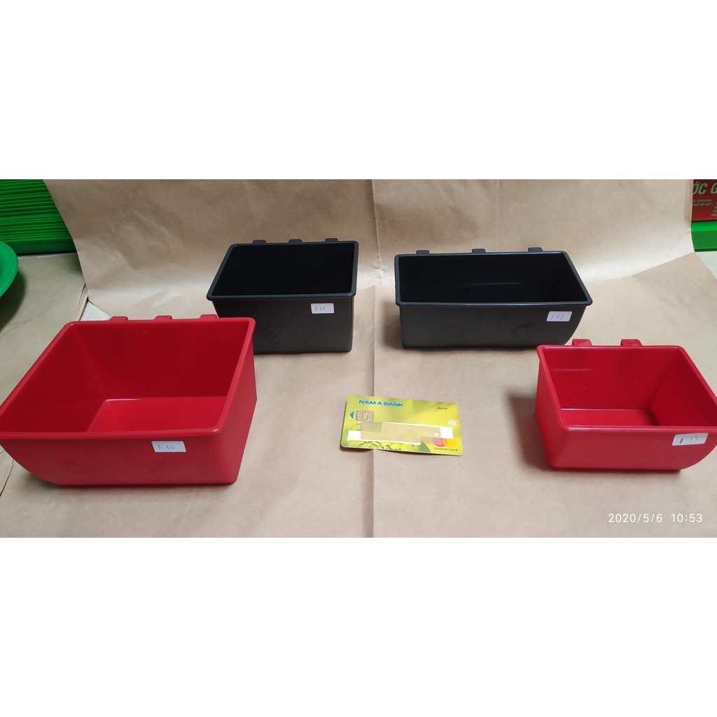 F12 - 10 cái Máng nhựa tốt cho chim - bồ câu, mẫu Thái Lan, 16cm