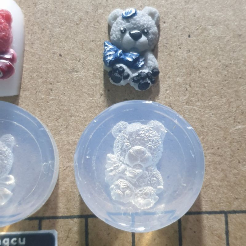 Khuôn charm gấu bột cho nail
