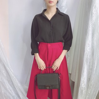 [Có size đại] Áo sơ mi công sở cơ bản phong cách Hàn Quốc, áo somi basic