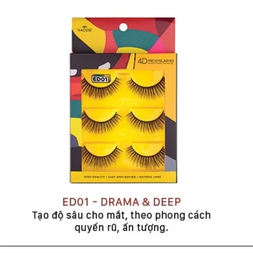 Lông Mi Giả Chuyên Nghiệp Vacosi 4D Pro Eyelash
