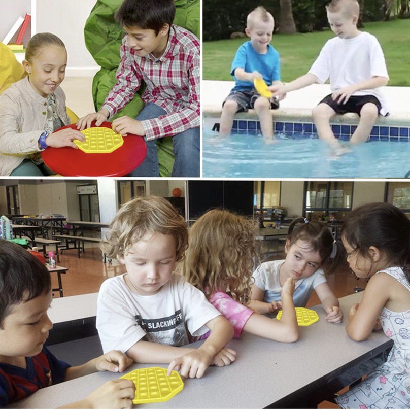 Đồ chơi bấm bong bóng giải tỏa căng thẳng độc đáo sáng tạo Pop It Tiktok Push Pop Fidget Toy Bubble Unicorn Rainbow Square Heart Đồ Chơi Stress Relief Special Needs Silent Classroom Tiktok Board Game Đồ Chơi Giáo Dục For Kids