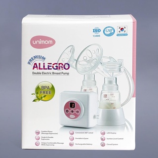 Máy hút sữa điện đôi Unimom Allegro Premium có mát xa kích sữa / 7 cấp độ lực hút