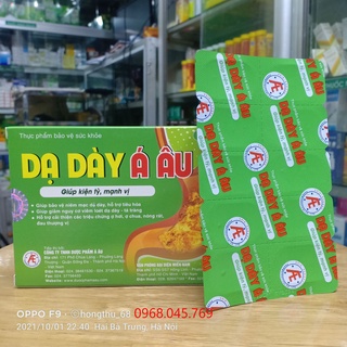 Dạ Dày Á Âu hỗ trợ làm giảm acid dạ dày, giúp bảo vệ niêm mạc dạ dày hộp 20 viên