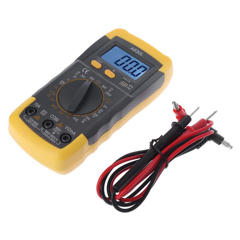 Máy đo điện vạn năng a830l có màn hình hiển thị LCD AC / DC