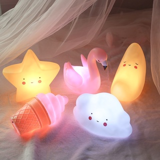 Đèn ngủ silicon xinh xắn thiết kế đáng yêu tiết kiệm năng lượng Clovershop