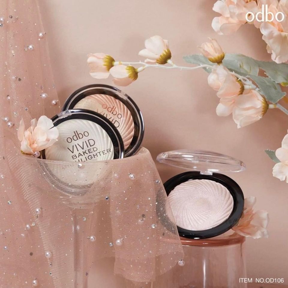 Phấn bắt sáng ODBO Vivid Baked Highlighter OD106 Thái Lan 7.5g