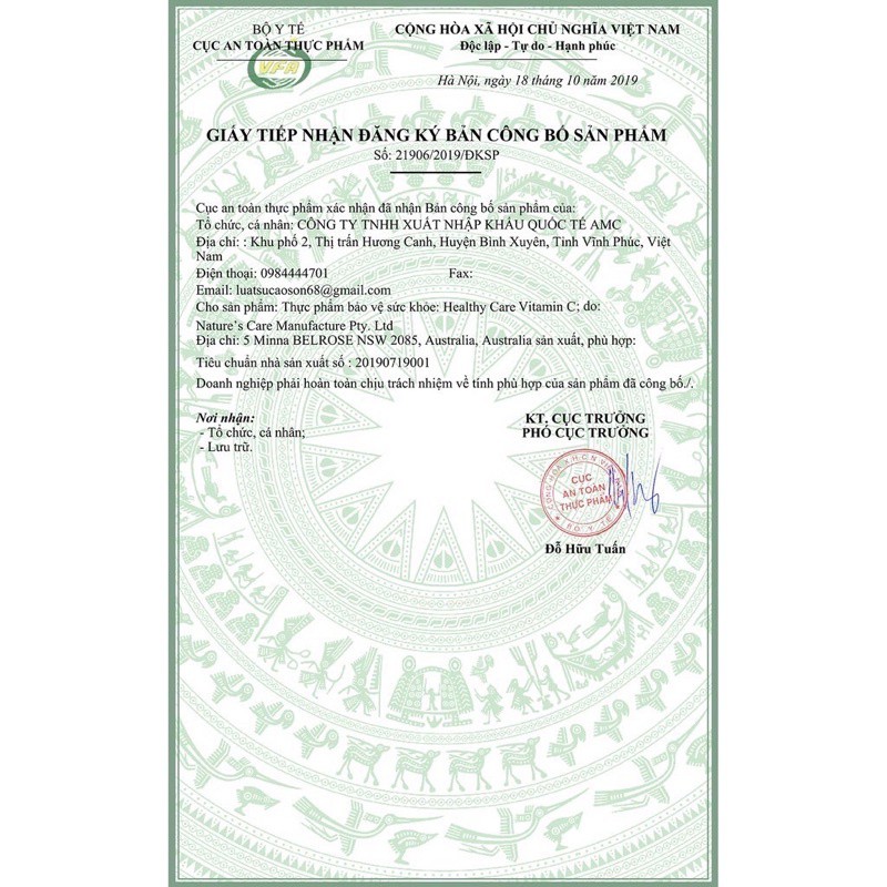 Vitamin C Healthy care Úc 500 viên, đẹp da, giảm thâm, nám, sạm, tăng cường đề kháng